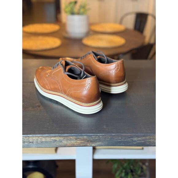 Cole Haan Men’s OriginalGrand Energy Meridian Wingtip Oxford British Tan 7.5 - Picture 3 of 10